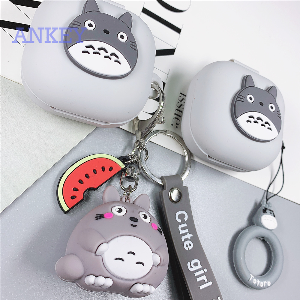 Case for Samsung Galaxy Buds Live / Buds Pro / Buds 2 / Buds2 Pro / Buds + Plus Vỏ Bảo Vệ Tai Nghe Chống Sốc Chống Nước Có Móc Treo Hình Hoạt Hình Cho