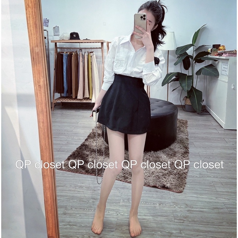 Áo sơmi tơ cổ sen