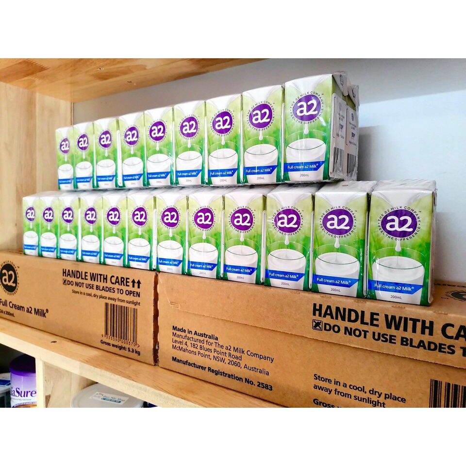 Sữa tươi a2 tiệt trùng Full Cream 200ml của Úc