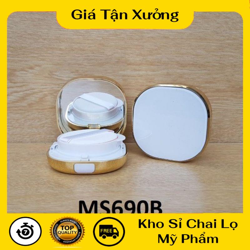 [TRÙM SỈ] Hộp Phấn Cushion Viền Vàng,Hồng 15g chiết mỹ phẩm , phụ kiện du lịch