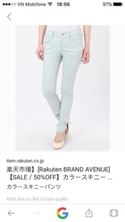 Quần kaki nữ xuất Nhật dư