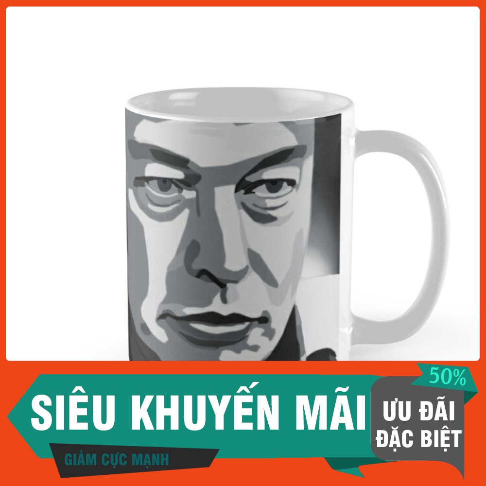 HÀNG ĐẸP Cốc rượu Trong hình ảnh - Elon Musk (đen và trắng) -HT81-2020-735