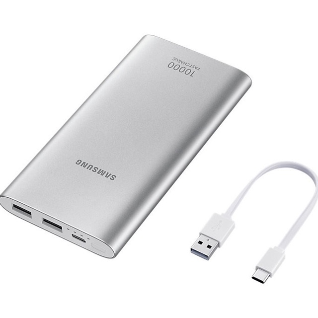 Sạc dự phòng SAMSUNG Fast charge 10.000mah Type C - 2 Cổng USB - Chuẩn sạc nhanh chuẩn Mới - Hàng chính hãng SAMSUNG