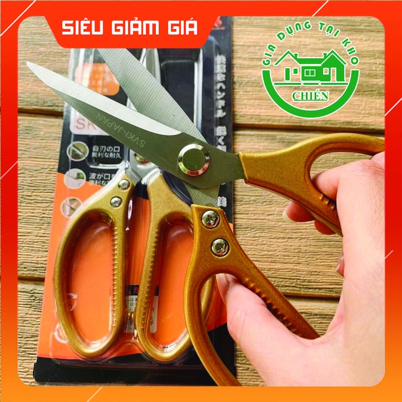 Kéo Làm Bếp Đa Năng Gía Siêu Rẻ Siêu Phẩm Nội Địa Nhật SK5 Siêu Sắc, Kéo Cắt Gà, Cắt Vịt, Cắt Thịt Các Loại