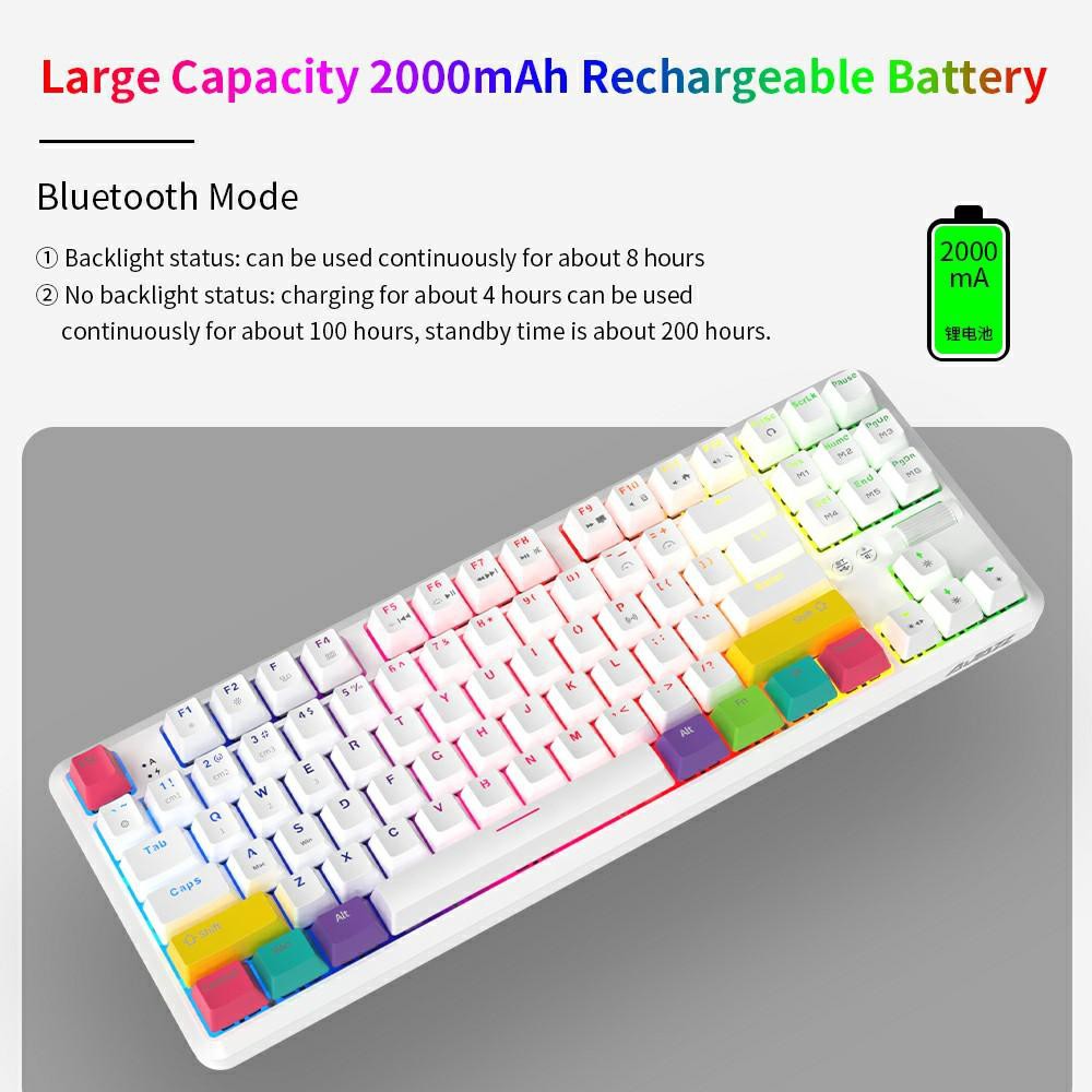 Bàn phím cơ Ajazz K870T Bluetooth/type C