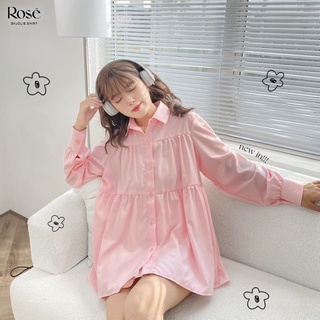 Áo sơ mi nữ form baby doll Byjolie chất Kate mềm mịn, thoáng mát