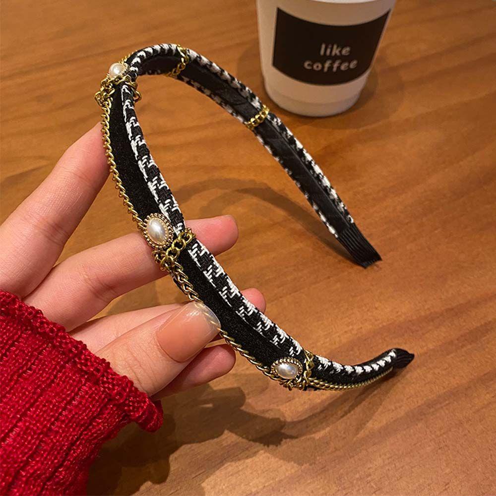 Băng Đô Cài Tóc Dây Xích Thanh Lịch Rửa Mặt Cho Nữ