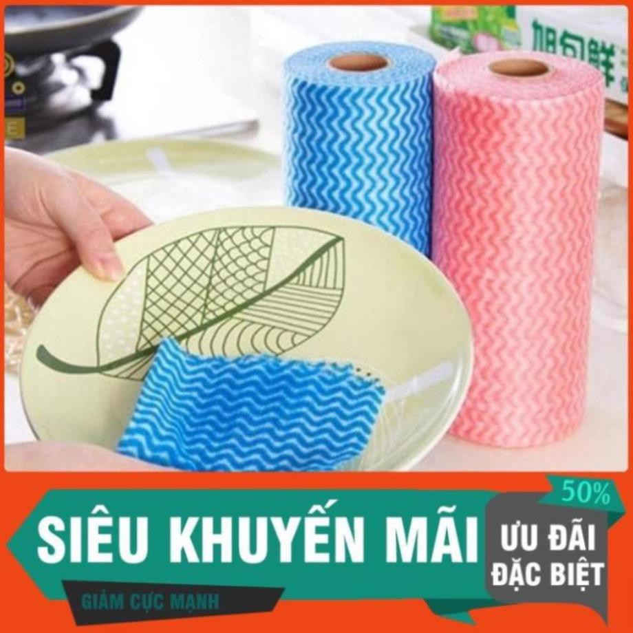 Cuộn khăn giấy lau đa năng 50 tờ