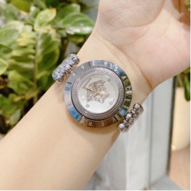 (Versace) Đồng hồ versace nữ mặt xoay dây thép không gỉ cực sang - Đồng hồ nữ MTP-STORE