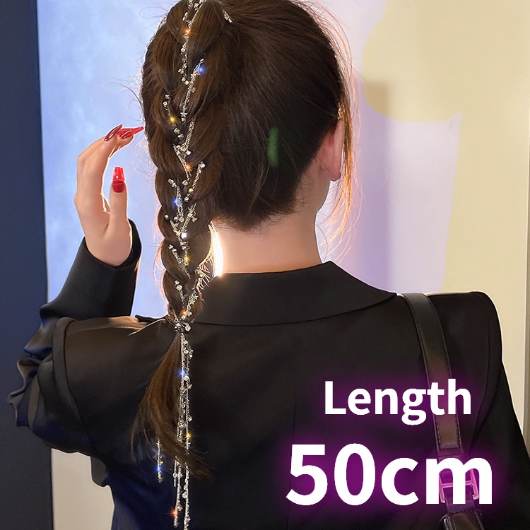 Chuỗi Dây Đeo Trang Trí Tóc Hình Ngôi Sao Xinh Xắn Cho Nữ