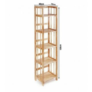 Kệ sách gỗ 40cm - 5 tầng