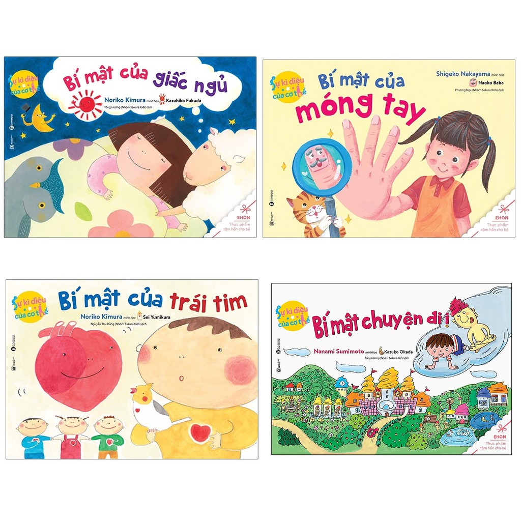 Sách Thái Hà - Combo Ehon Sự Kì Diệu Của Cơ Thể