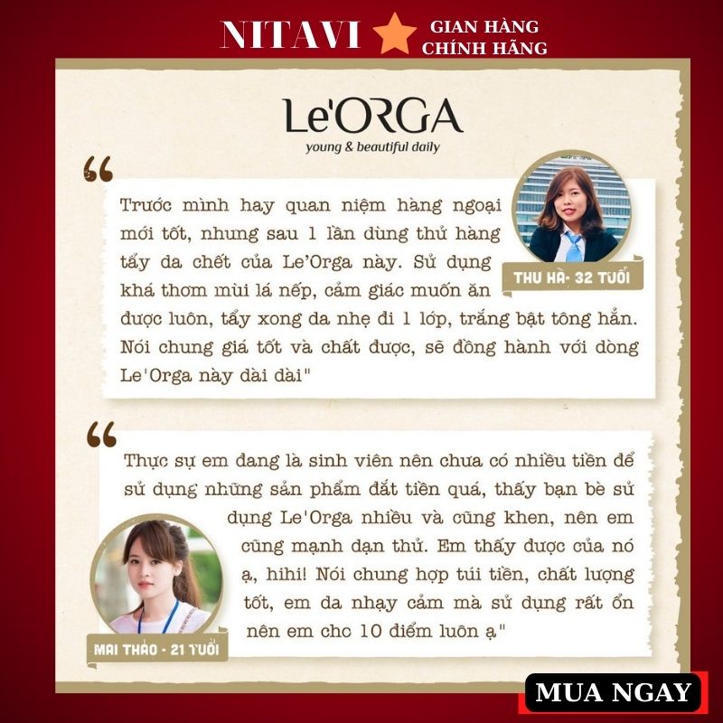 tẩy da chết Mặt loại bỏ tế bào chết bã nhờn Le'Orga Oganic Gạo Lứt - Gel Hạt Tẩy Kì Ngừa Mụn, Trẻ Hóa, Trắng Da 120ml