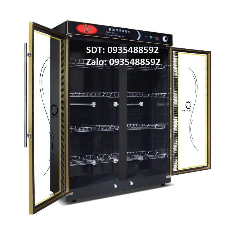 Tủ sấy chén bát công nghiệp 960L . Khử khuẩn UV & Ozone . Bảo hành 1 năm