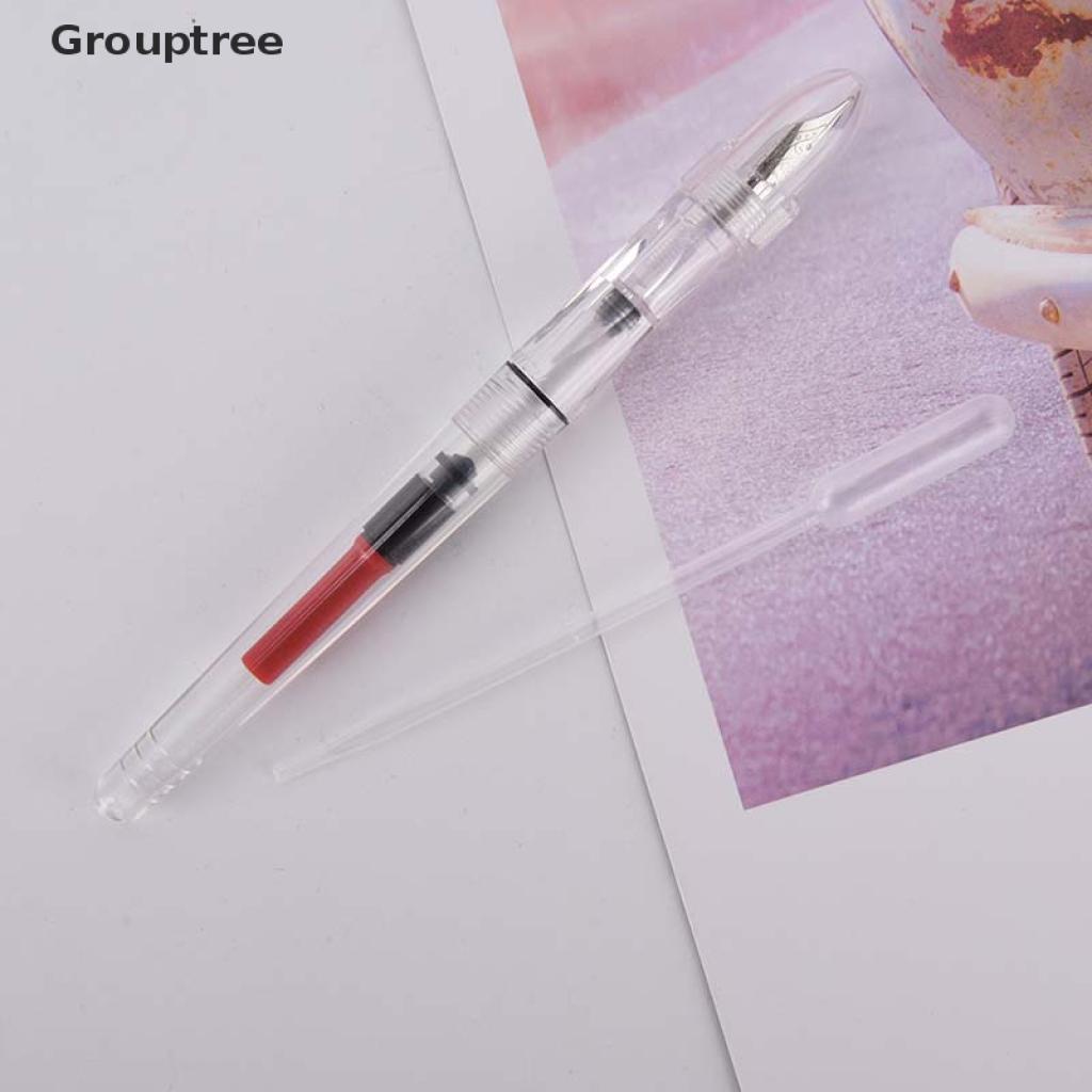 Grouptree Transparent High Capacity Fountain Pen Extra Fine/Fine Nib 0.38mm VN