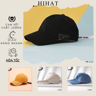 Mũ lưỡi trai đơn hoạ tiết đơn giản phong cách unisex dành cho nam nữ LT403