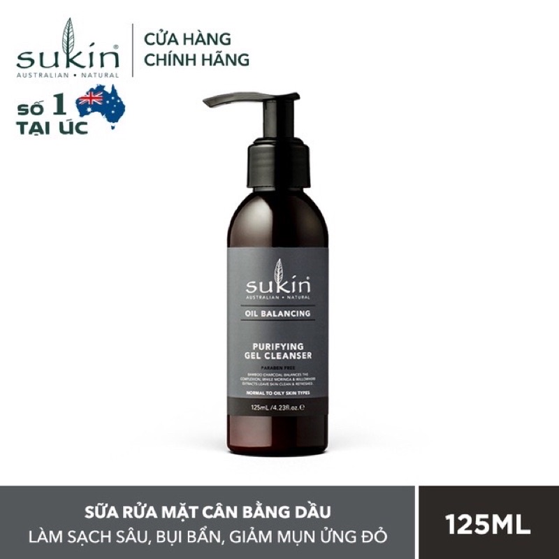 Sữa rửa mặt Sukin cleanser các loại: tạo bọt, da khô, kiểm soát mụn, kiểm soát dầu và da nhạy cảm