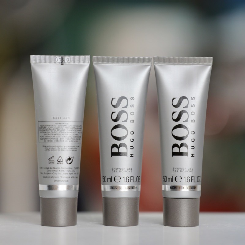 Sữa tắm nước hoa nam BOSS Hugo Boss Bottled Unlimited tuýp mini 50ml hàng Đức.