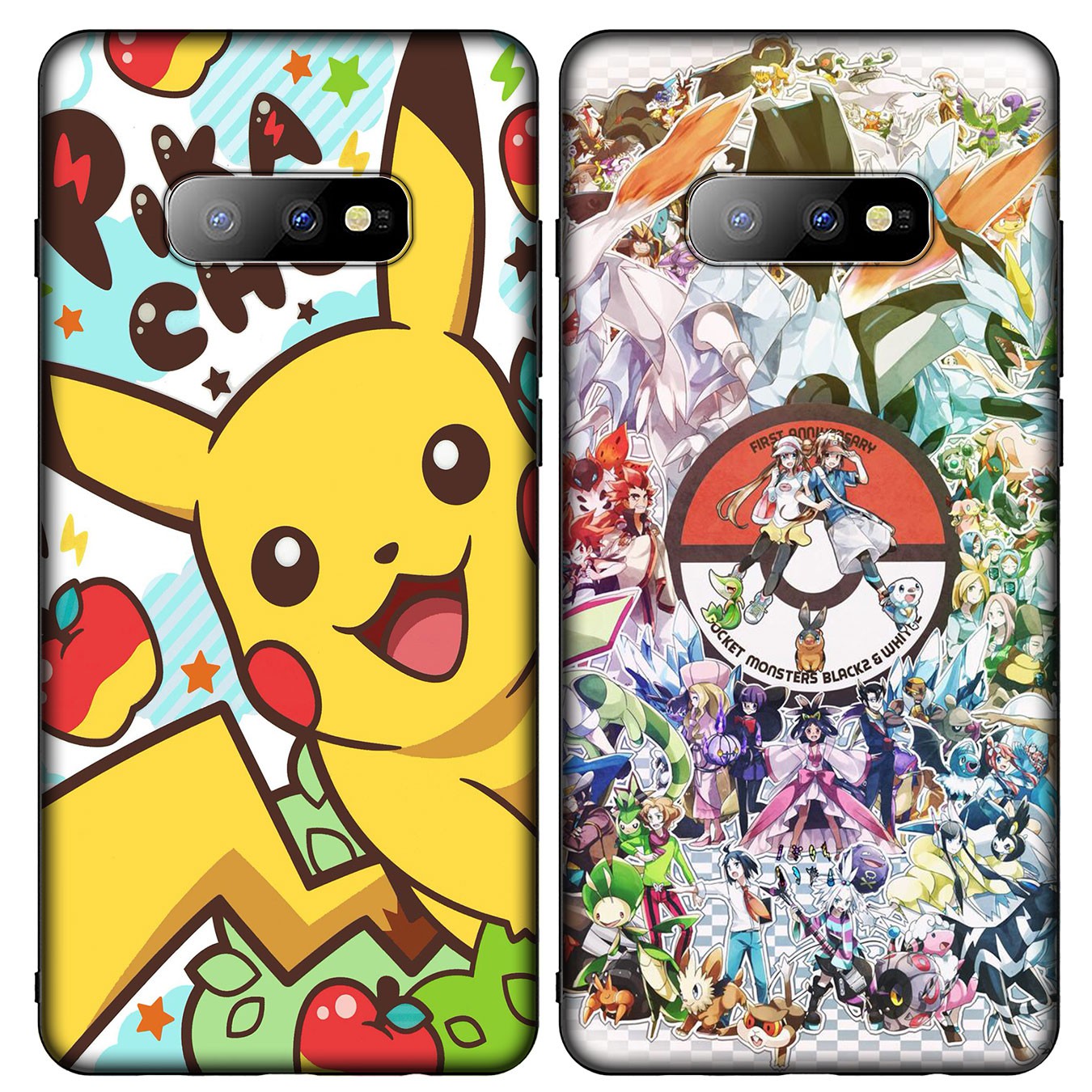 Soft Silicone Samsung Galaxy Note 20 Ultra 10 Plus Lite 9 8 A11 A51 A71 + Phone Case Pikachu Pokémon cute Casing