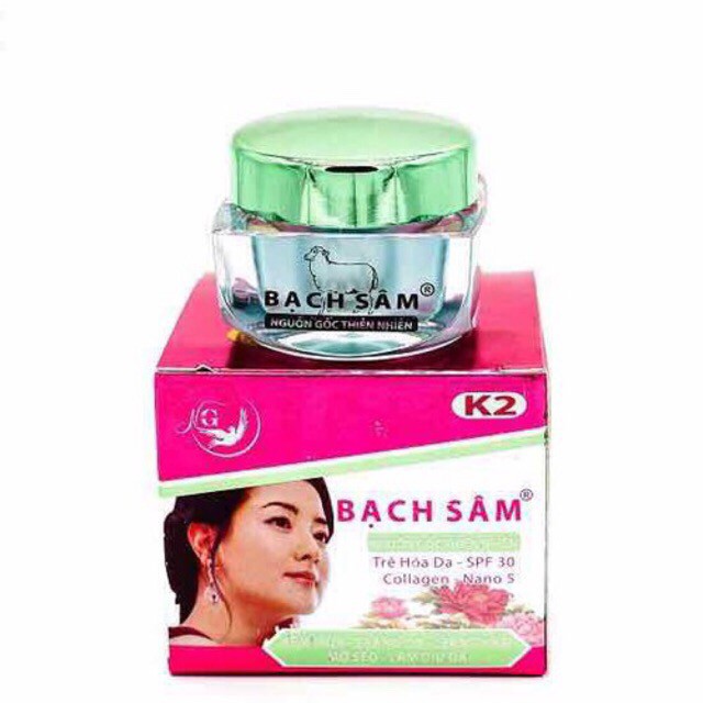 Kem Mụn - Xoá Thâm - Mờ Sẹo Bạch Sâm 12g k2