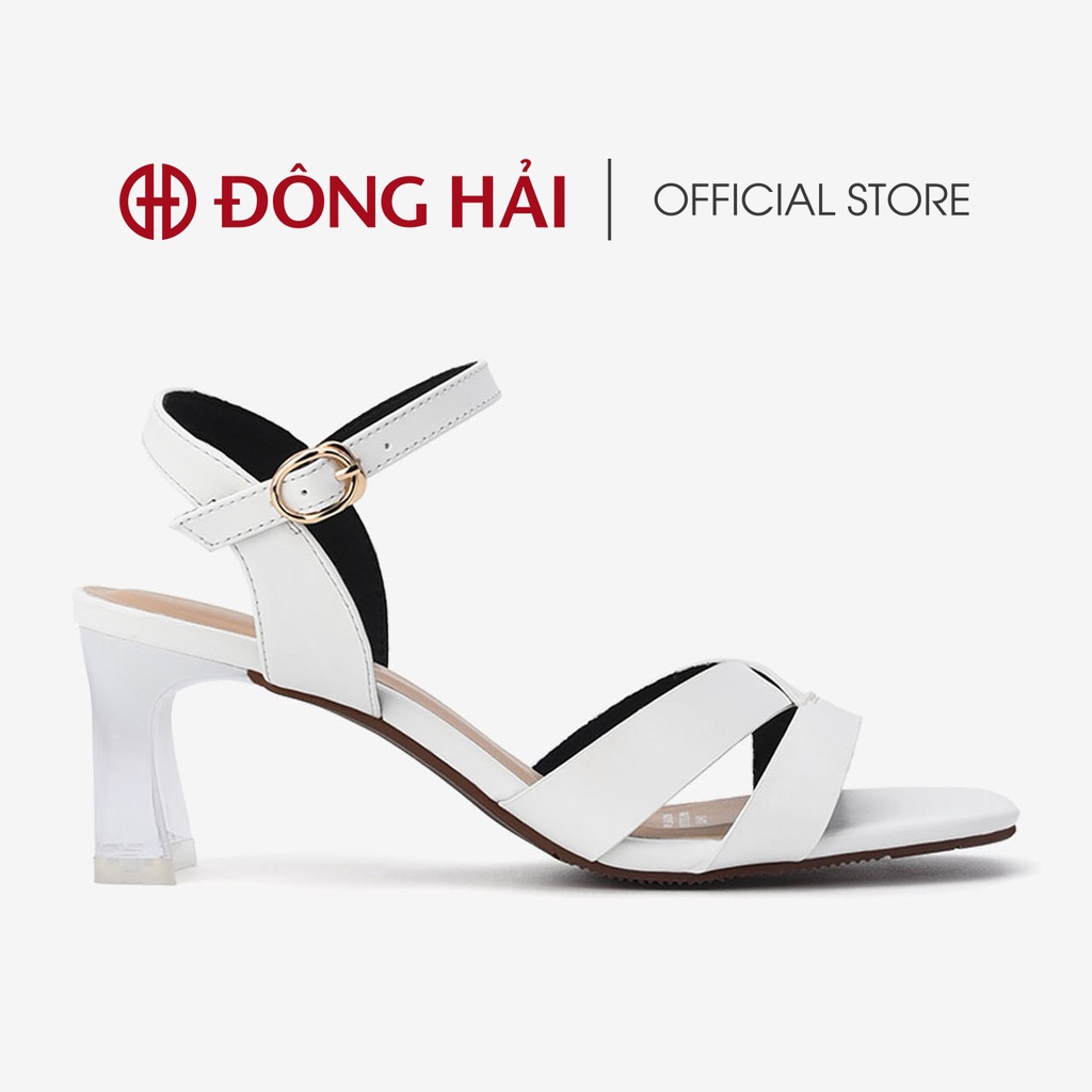 Giày sandal cao gót nữ Đông Hải thiết kế Ankle-Strap thanh lịch gót trụ 7cm - S81K3