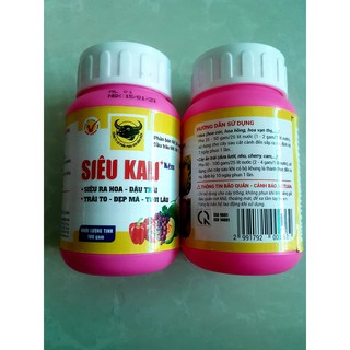 Phân bón đầu trâu SIÊU KALI + KẼM bổ sung vi lượng cho hoa cảnh và cây ăn trái