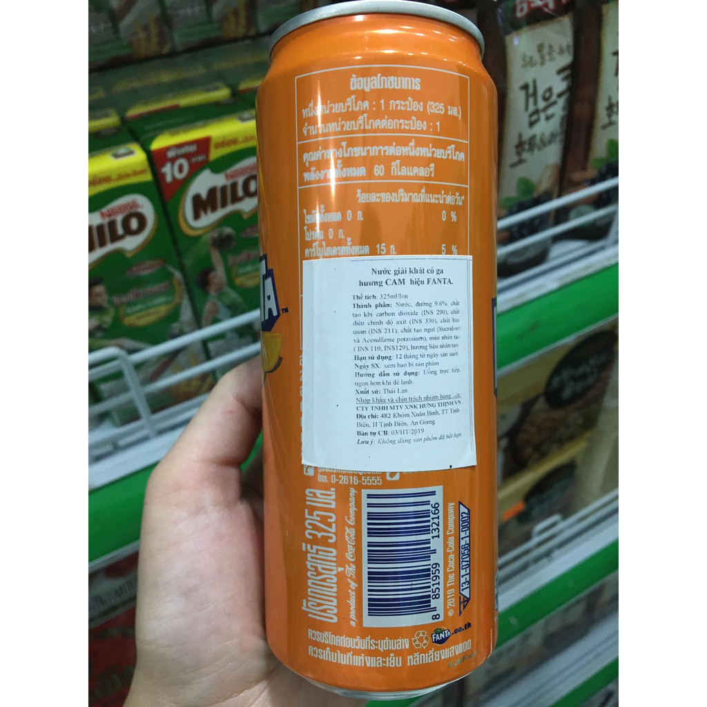 Nước ngọt Fanta trái cây Thái Lan 325ml