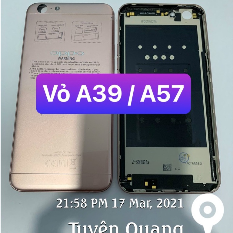 vỏ lưng oppo A39 / neo 9s / Lưng  oppo A57 / F3 lite - dùng chung