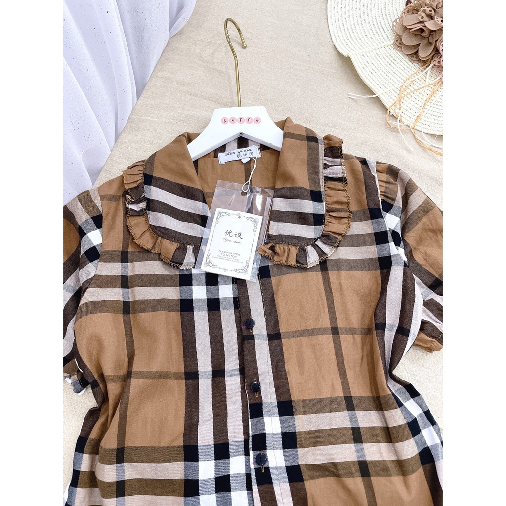 Sét Áo Sơ Mi Kẻ BBR Mix Quần Sooc Đùi | BigBuy360 - bigbuy360.vn