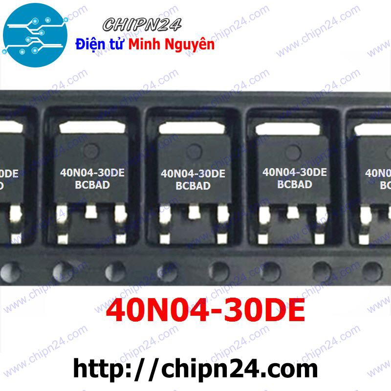 [1 CON] Mosfet Dán 40N04 TO-252 39A 40V Kênh N (SMD Dán) (AM40N04-30DE 40N04-30D)