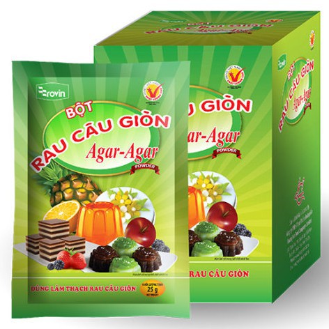 Bột rau câu giòn Agar Hoàng Yến 25g