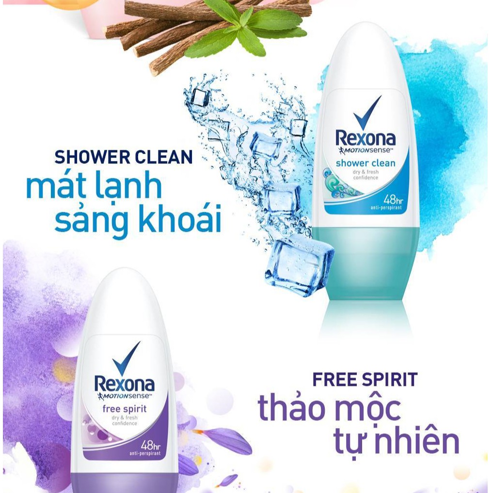 Lăn khử mùi Rexona Shower Clean chai 50ml