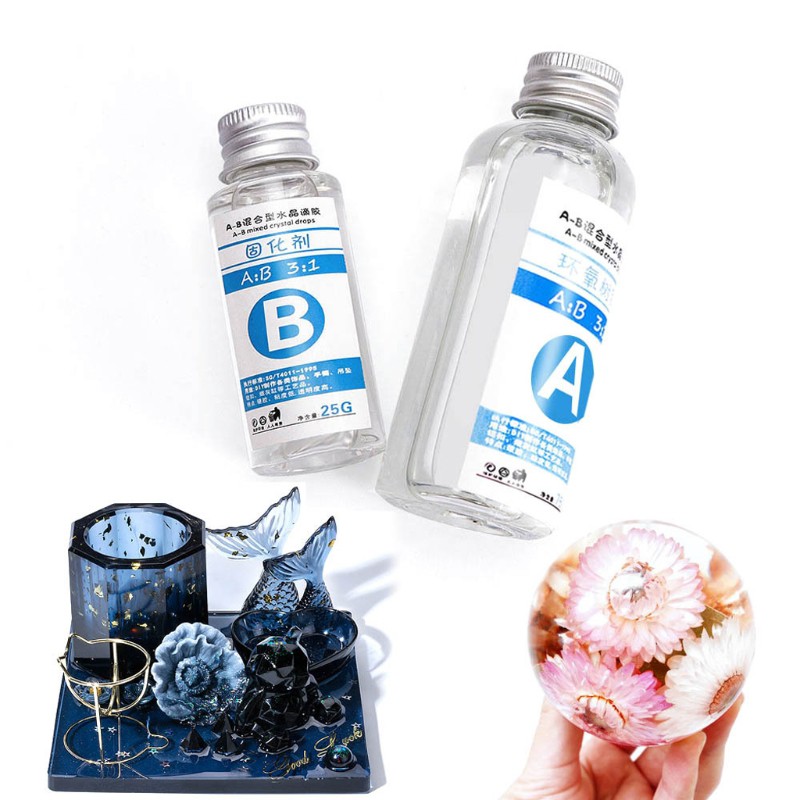 Bộ keo nhựa resin trong suốt độ dính cao 3: 1