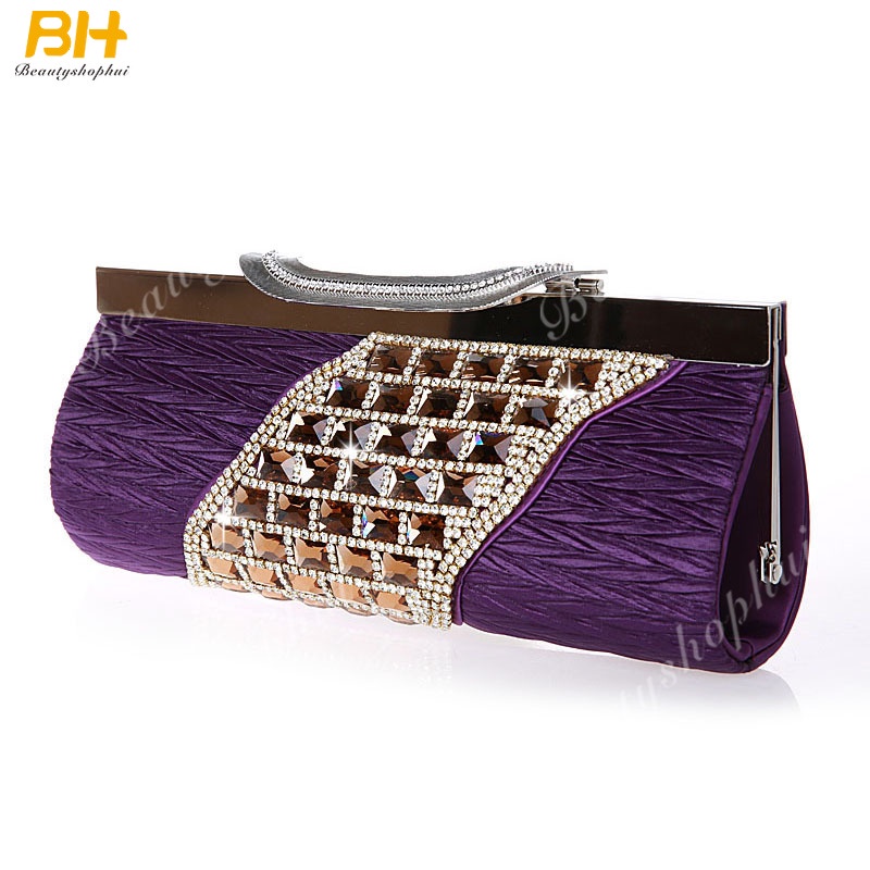 Ví Cầm Tay Dáng Dài Đính Đá Sang Trọng Hợp Thời Trang Cho Bạn Gái