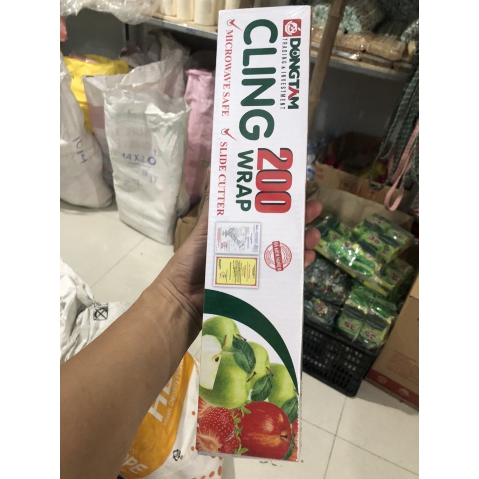 Màng bọc thực phẩm loại hộp 200  Wrap cao cấp