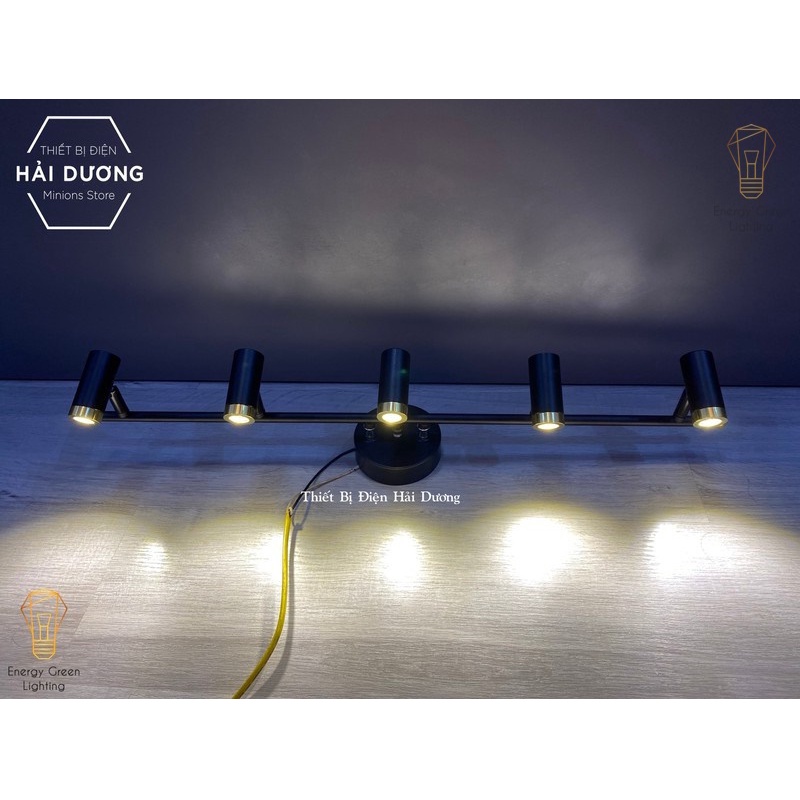 Đèn soi tranh Energy Green Lighting 6028-5 LED Trang Trí Hiện Đại - Ánh Sáng Vàng - Điều Chỉnh Được Góc Chiếu
