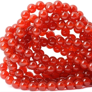 Chuỗi hạt đá mã não màu đỏ tự nhiên