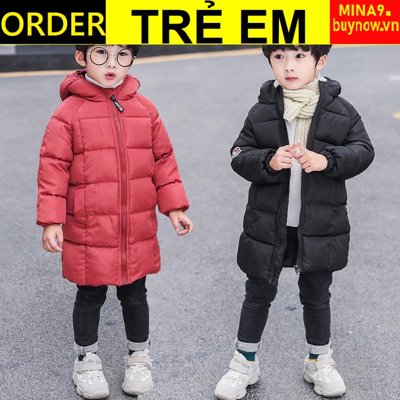 ÁO PHAO DÀY DẶN ẤM ÁP CHO TRẺ EM UNISEX BÉ TRAI BÉ GÁI BEEMIN.KOL.ECO