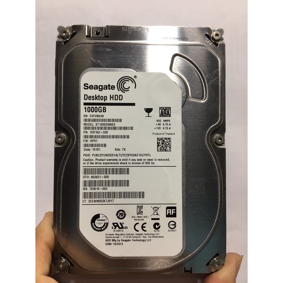 Ổ cứng máy bàn 1000G, 500G, 320G, 250G, 160G Seagate, Western, Toshiba, Hitachi, Samsung...