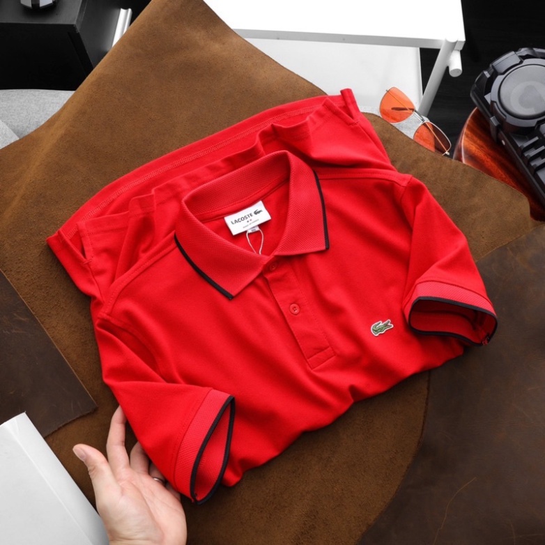 ÁO PHÔNG CÓ CỔ VNXK VẢI DƯ VNXK CHÍNH HÃNG LOGO THÊU