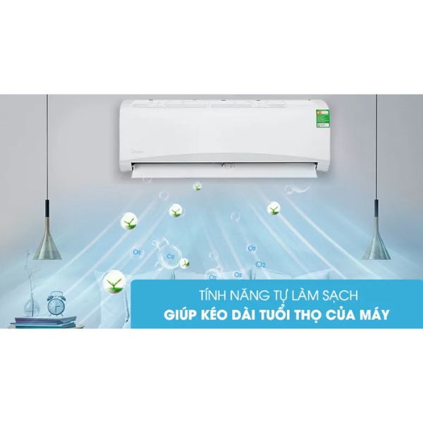 Điều hòa Midea 1 chiều 9000BTU MSAFA-10CRN8