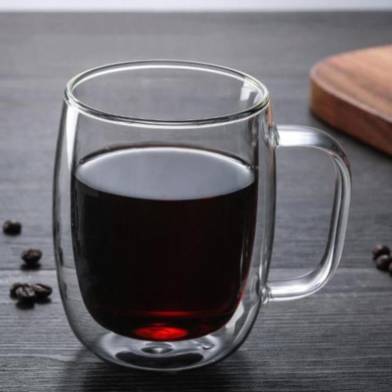 Ly Thủy Tinh Uống Bia 2 Lớp Dung Tích 350ml, 500ml
