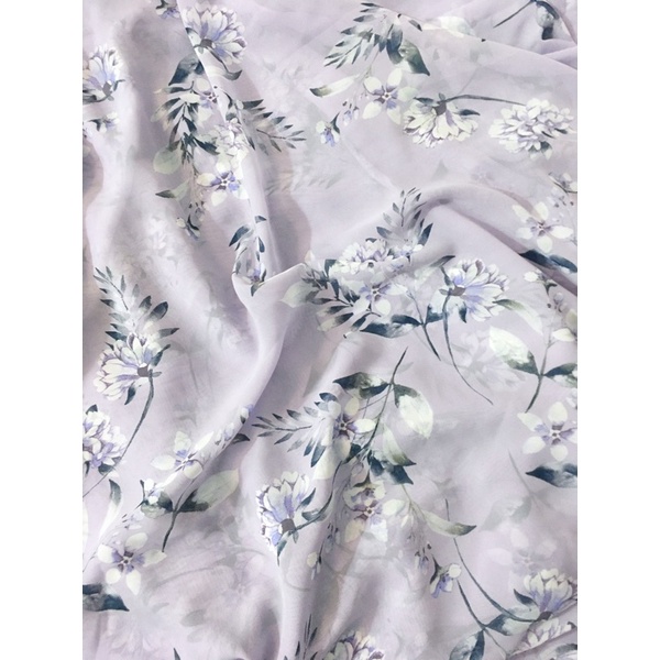 Vải voan/ chiffon hoa