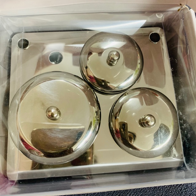 Set inox đựng lưu huỳnh