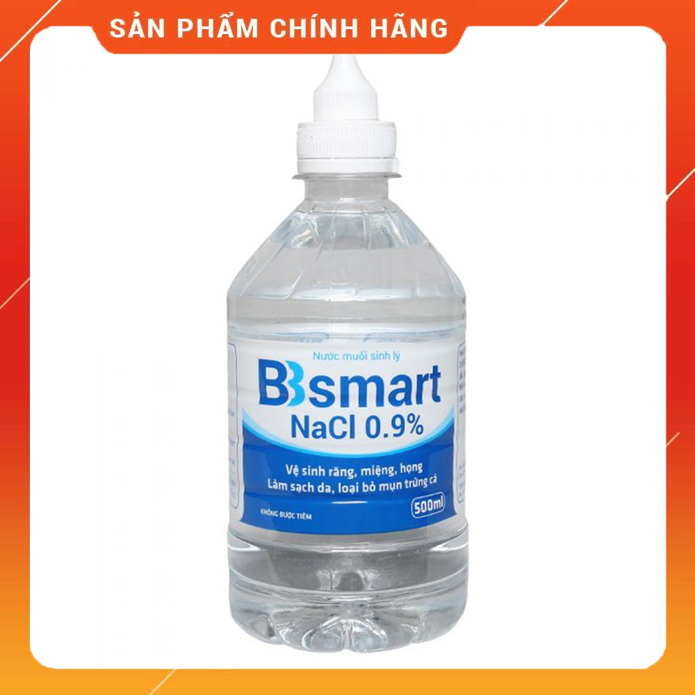 [CHÍNH HÃNG] Nước muối sinh lý súc miệng Natri clorid 0.9% 500ml