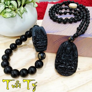 Combo dây chuyền vòng tay mặt phật thiên thủ thiên nhãn - hợp mệnh tuổi tý