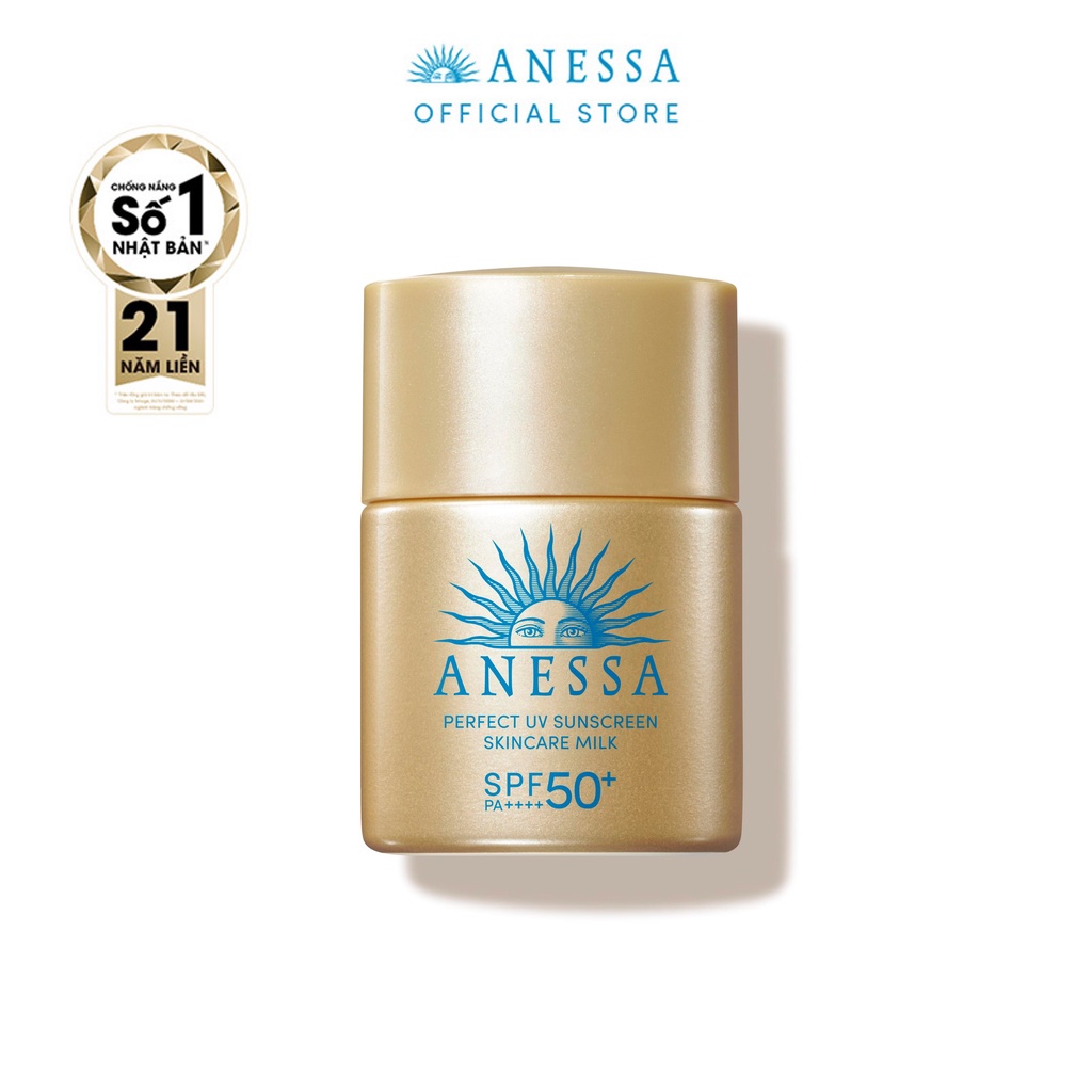 Sữa chống nắng dưỡng da kiềm dầu bảo vệ hoàn hảo Anessa Perfect UV Sunscreen Skincare Milk SPF50+ PA++++ 12ml
