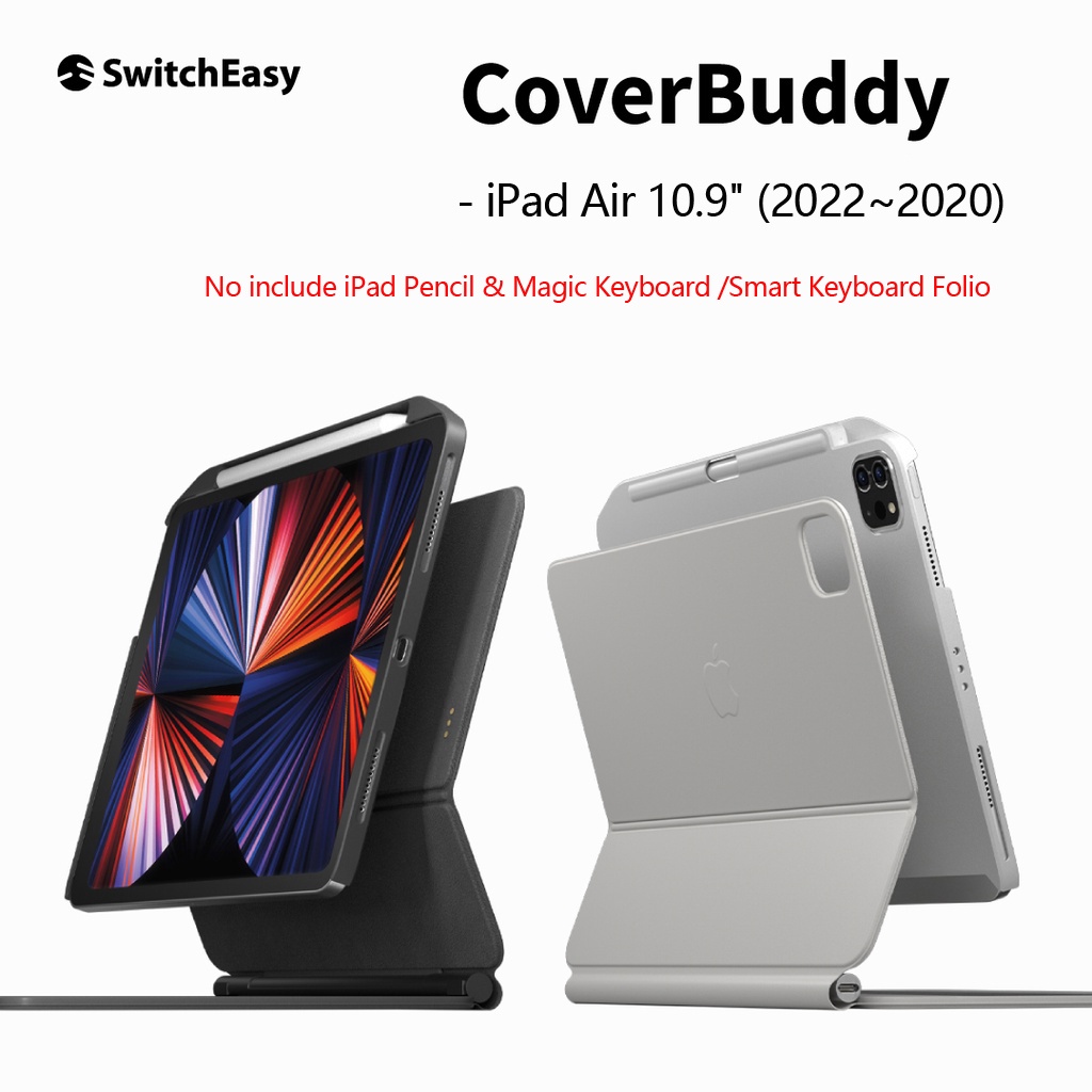 Bao Da Máy Tính Bảng Có Ngăn Đựng Bút Cảm Ứng Cho iPad Air 5 & 4 2022-2020 10.9"