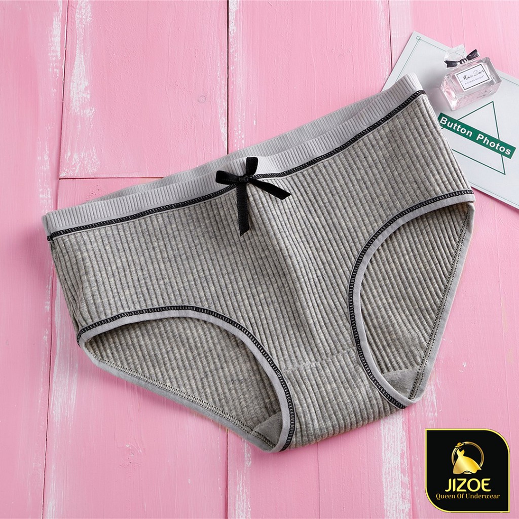 Quần lót nữ cotton tăm tre thông hơi nơ dễ thương giá rẻ đẹp thời trang QLT12