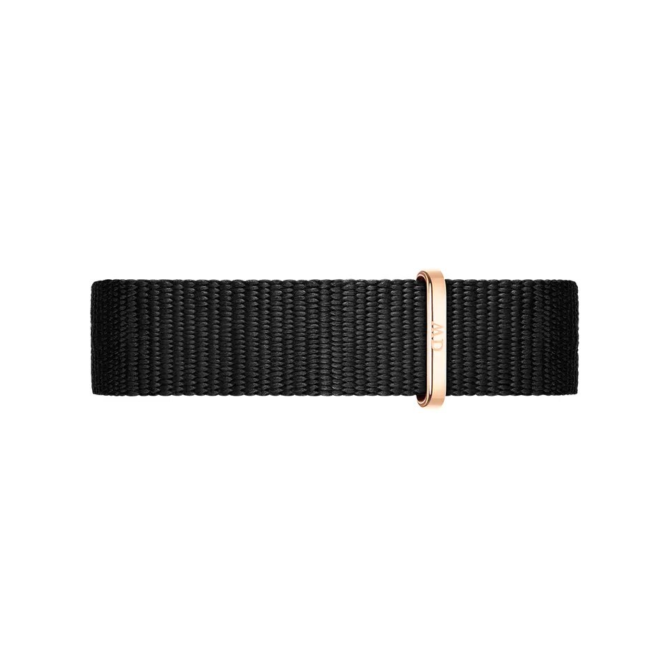 Dây vải đồng hồ nữ DW  khóa màu vàng hồng - Cho đồng hồ nữ size 28-32mm